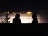 Junko & Aoi looking down from the rooftop.