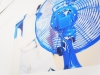 Blue fan